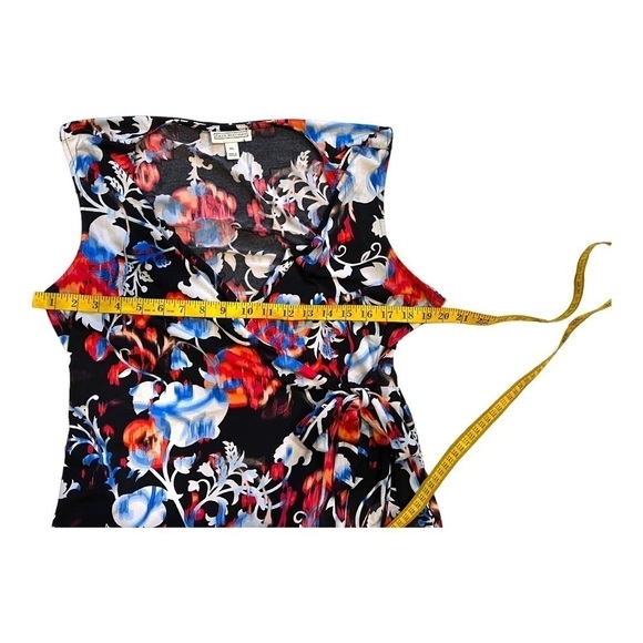 Dana Buchman Floral Dress Sleeveless Wrap XL - Picture 6 of 9